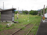 大畑駅構内 待機場