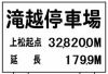駅名標 滝越停車場